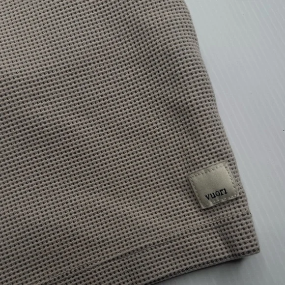 Vuori Cropped Tank Top Built In Bra Beige Size S - Picture 2 of 7